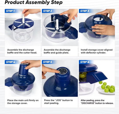 ✨ Éplucheur Électrique de Fruits et Légumes - Votre Allié Cuisine Magique ! 🍇🧄